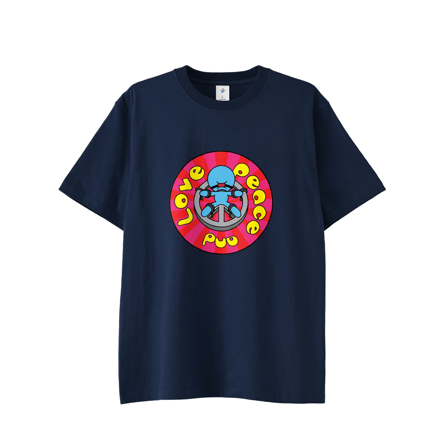 【Tシャツ】Peace and Love indigo image