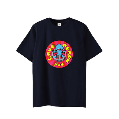 【Tシャツ】Peace and Love navy image