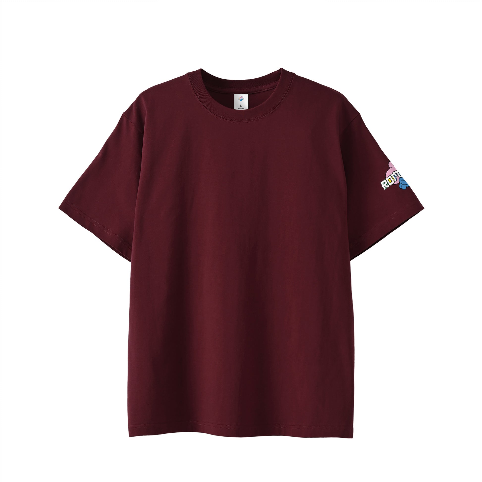 【Tシャツ】ローマンズロゴ×バーガー burgundy image