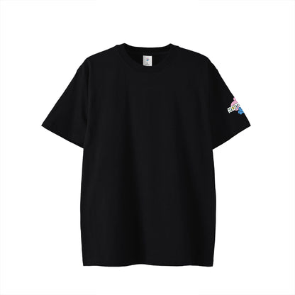 【Tシャツ】ローマンズロゴ×バーガー black image