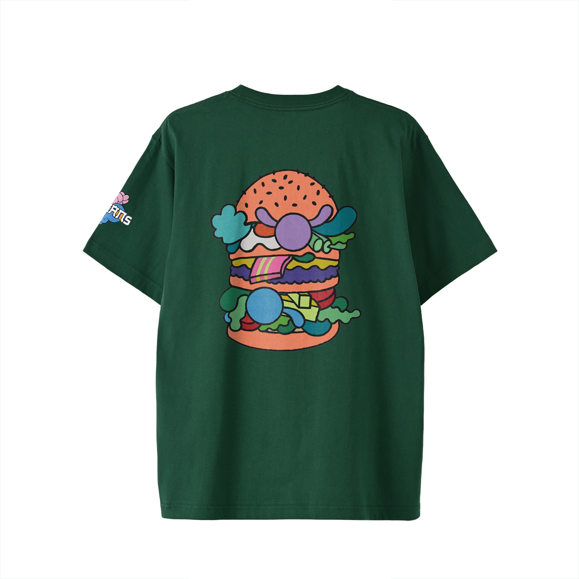 【Tシャツ】ローマンズロゴ×バーガー green image