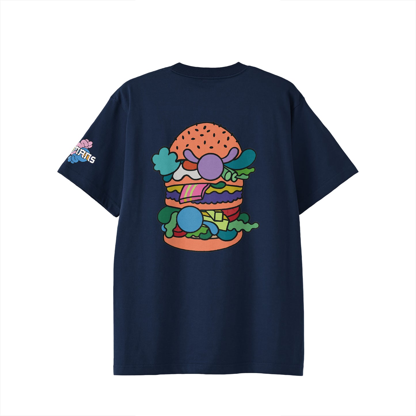 【Tシャツ】ローマンズロゴ×バーガー indigo image