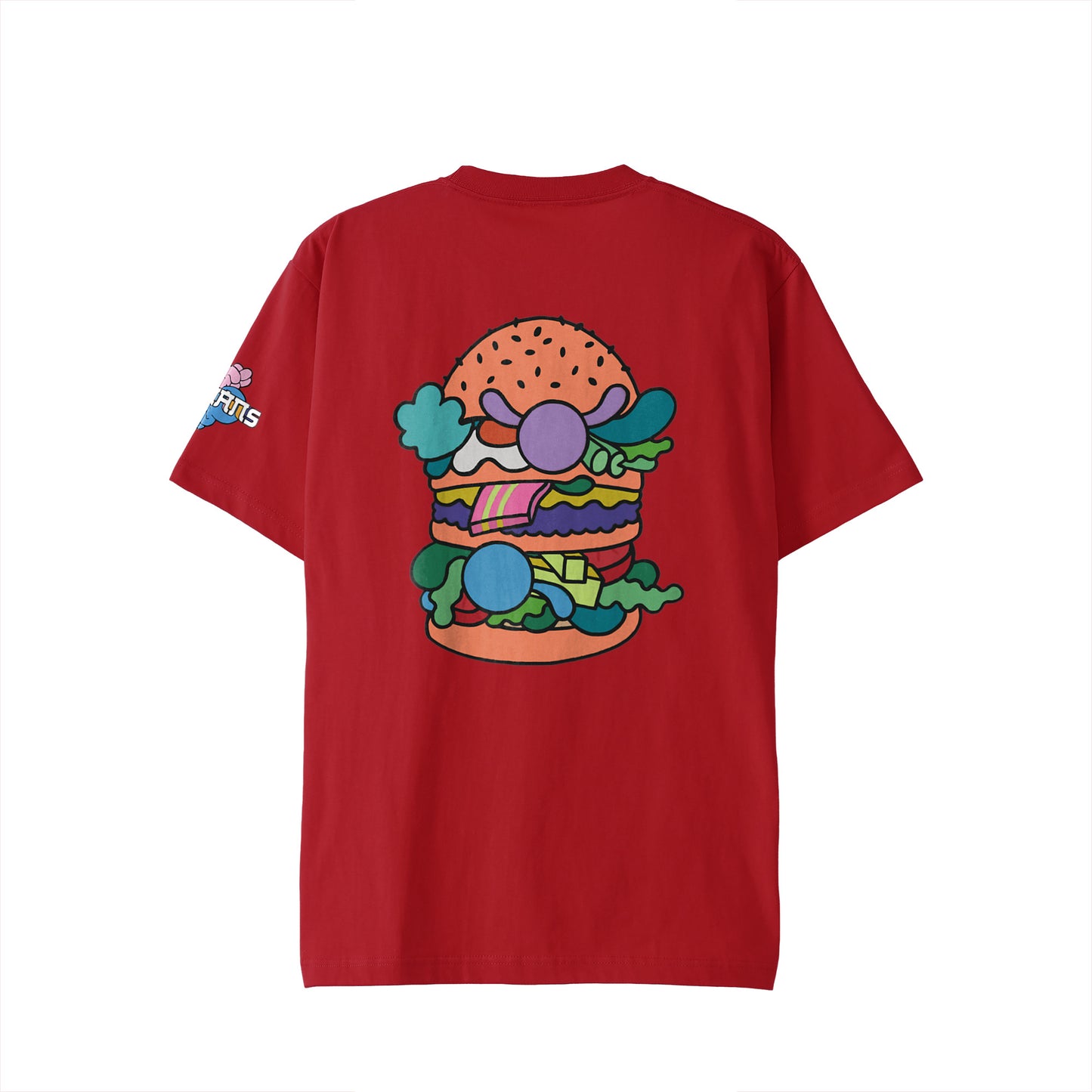 【Tシャツ】ローマンズロゴ×バーガー red image