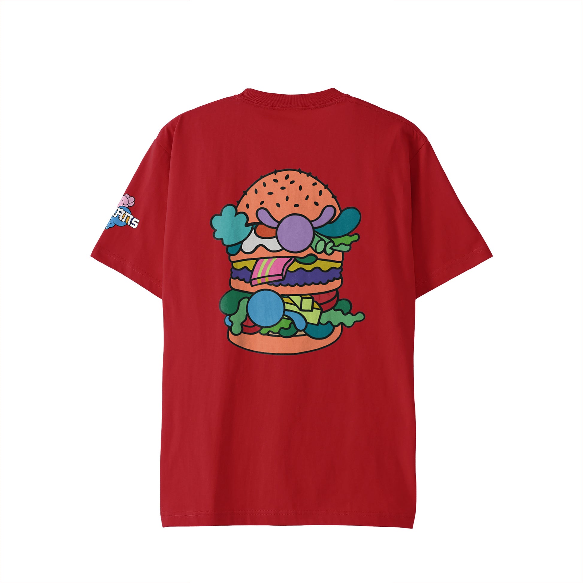 【Tシャツ】ローマンズロゴ×バーガー red image