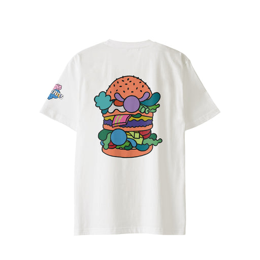 【Tシャツ】ローマンズロゴ×バーガー