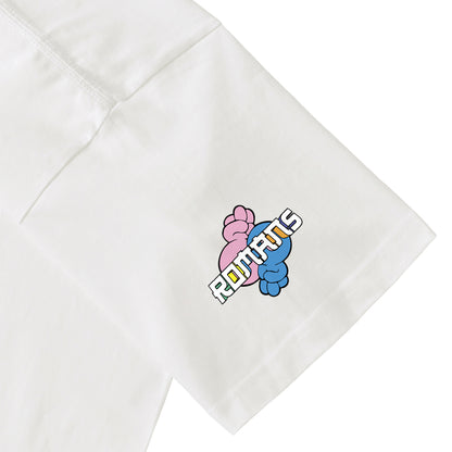 【Tシャツ】ローマンズロゴ×バーガー white image