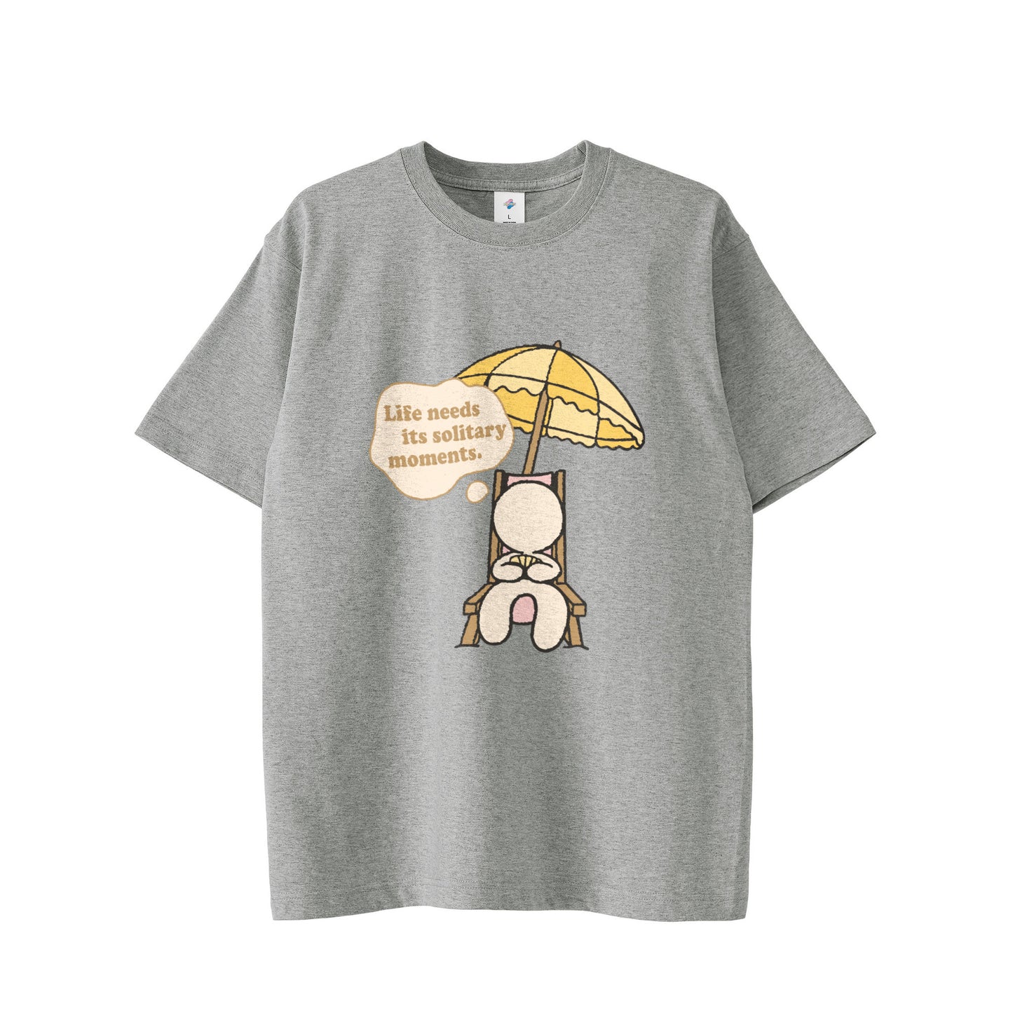 【Tシャツ】ソリティア　ベージュ gray image