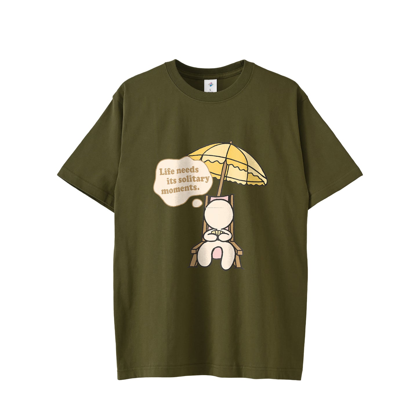 【Tシャツ】ソリティア　ベージュ olive-drab image