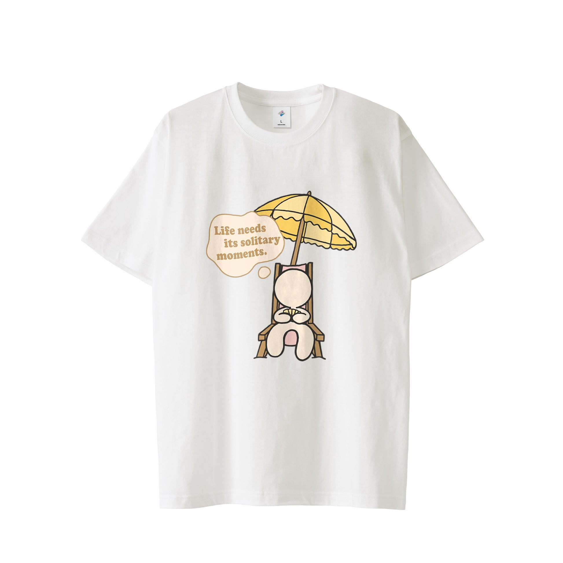 【Tシャツ】ソリティア　ベージュ white image
