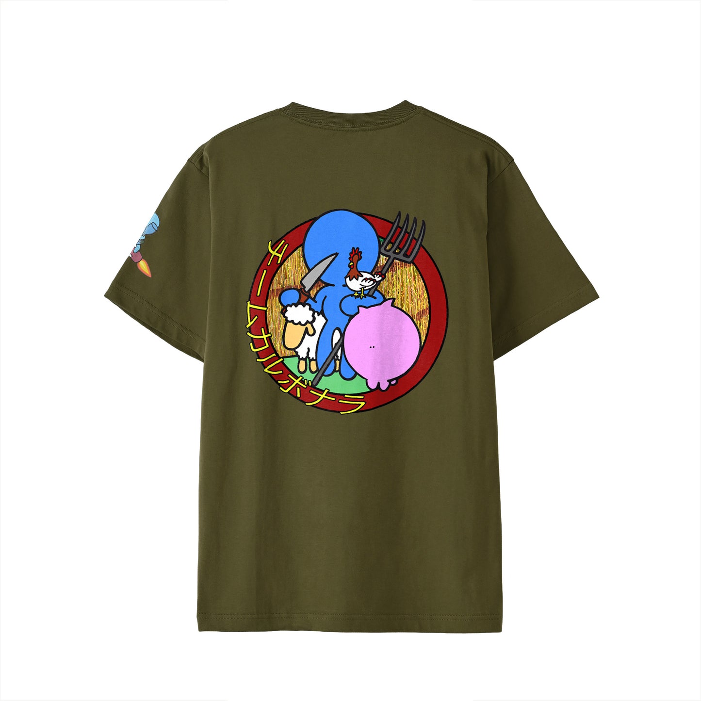 【Tシャツ】チーム・カルボナーラ olive-drab image