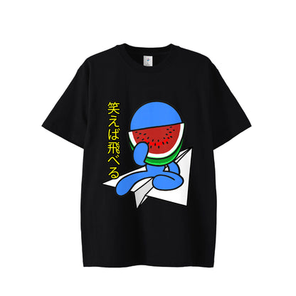 【Tシャツ】スイカスマイル black image