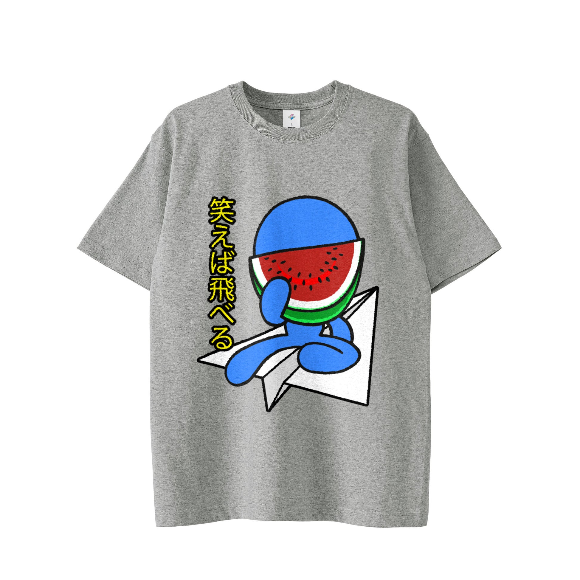 【Tシャツ】スイカスマイル gray image