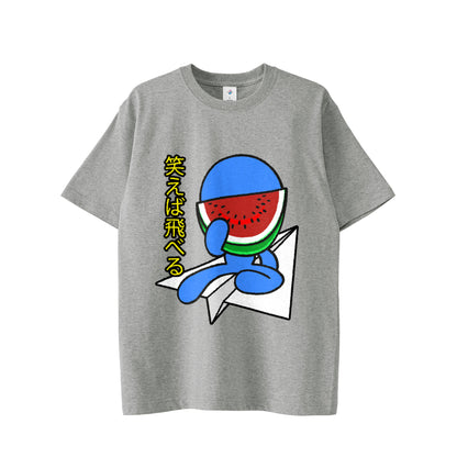 【Tシャツ】スイカスマイル gray image