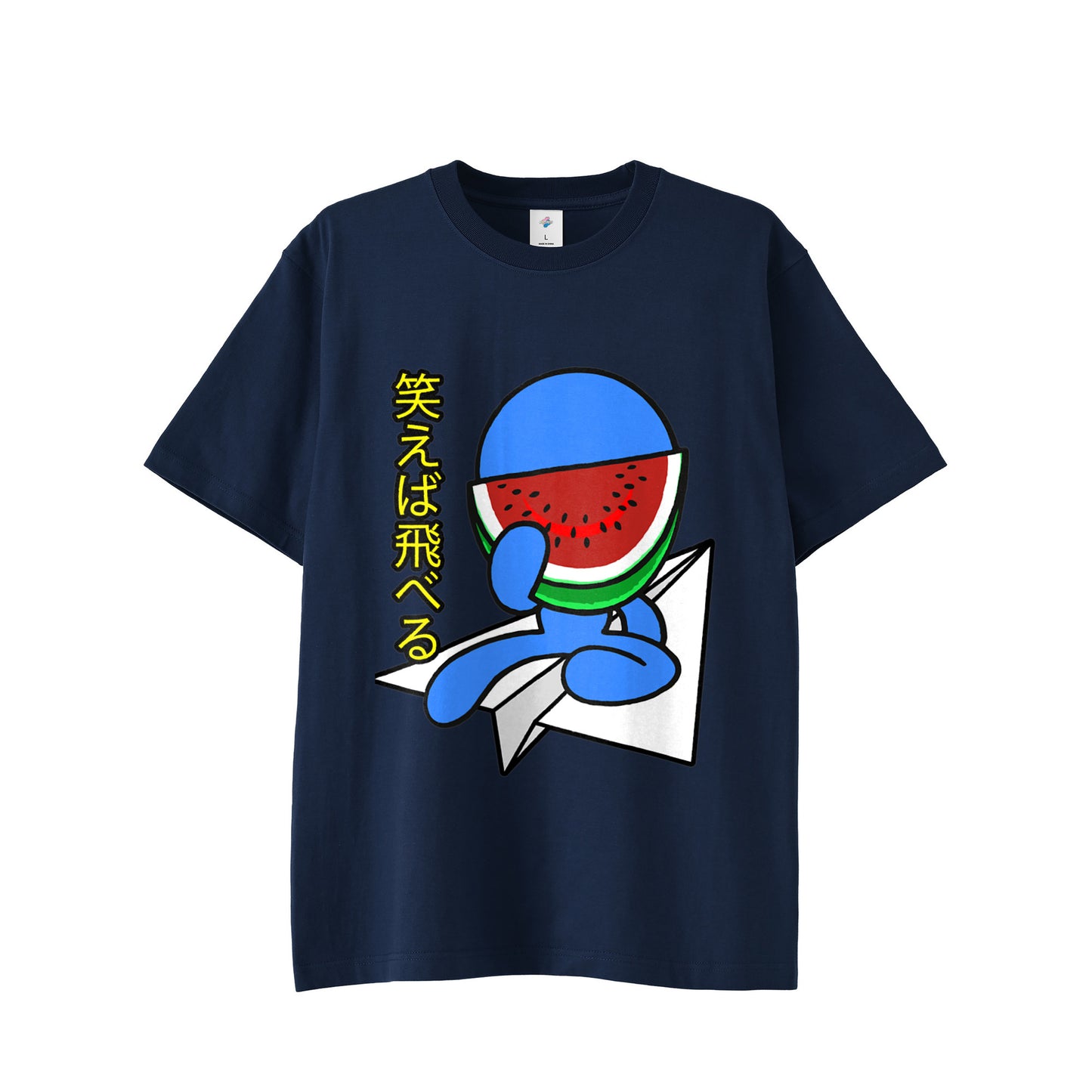 【Tシャツ】スイカスマイル indigo image