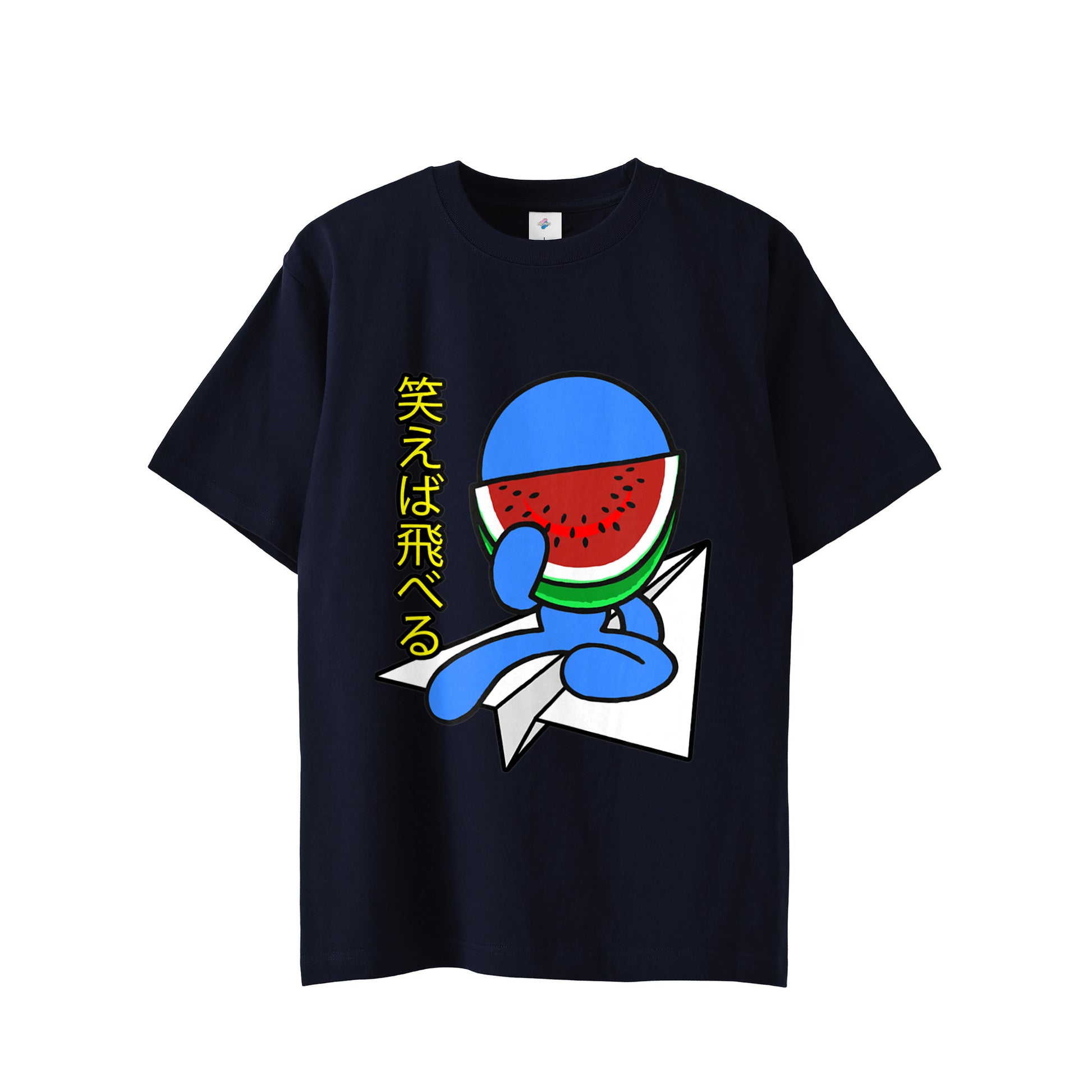 【Tシャツ】スイカスマイル navy image