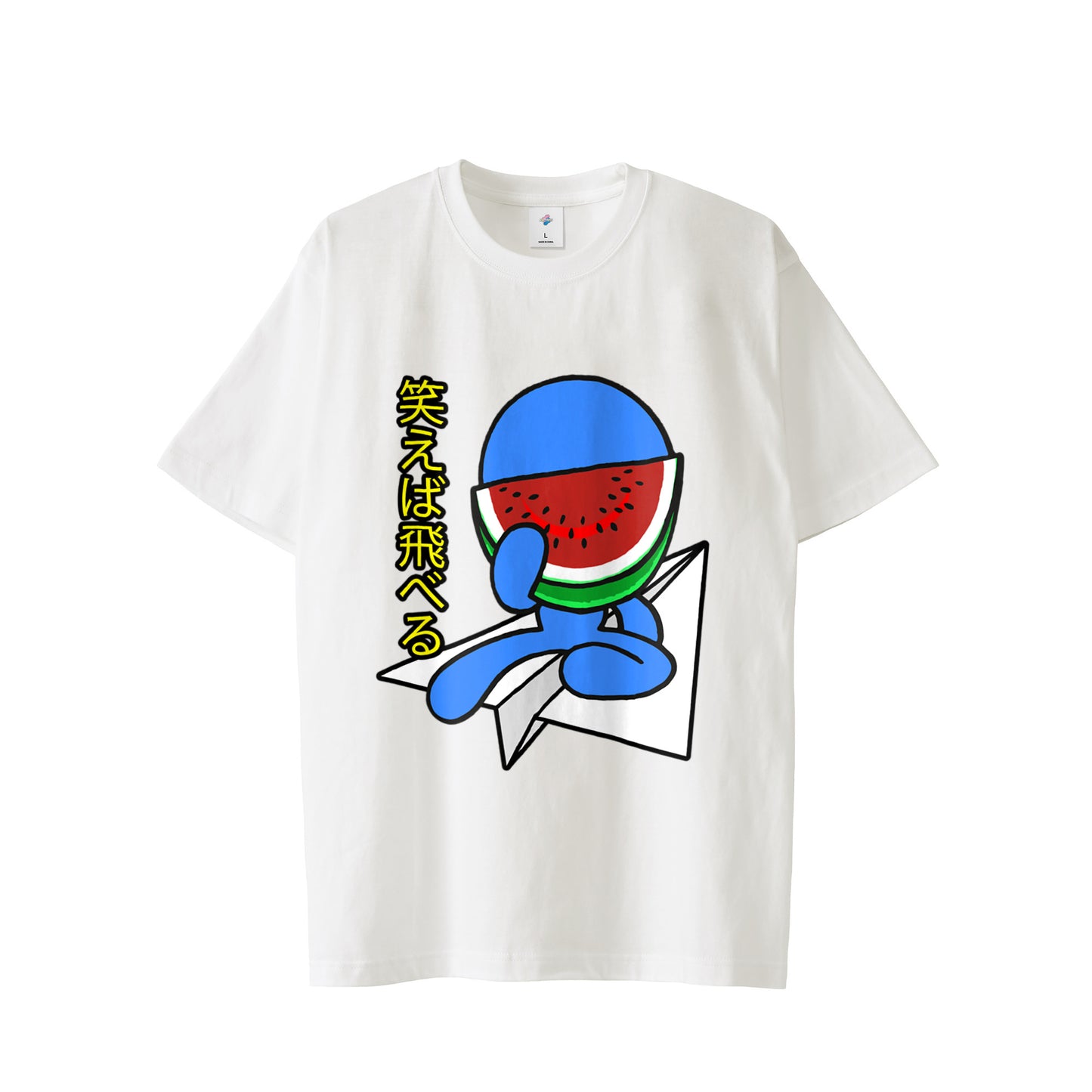 【Tシャツ】スイカスマイル white image