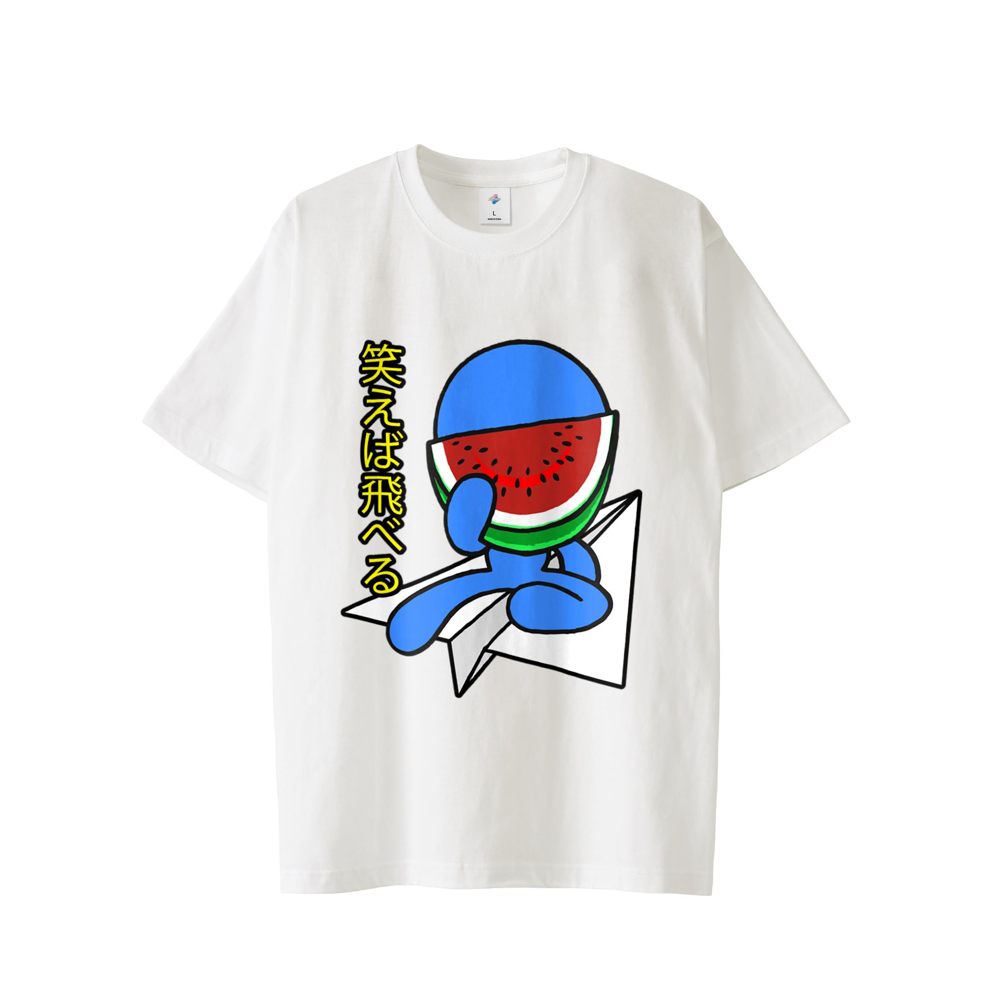 【Tシャツ】スイカスマイル white image
