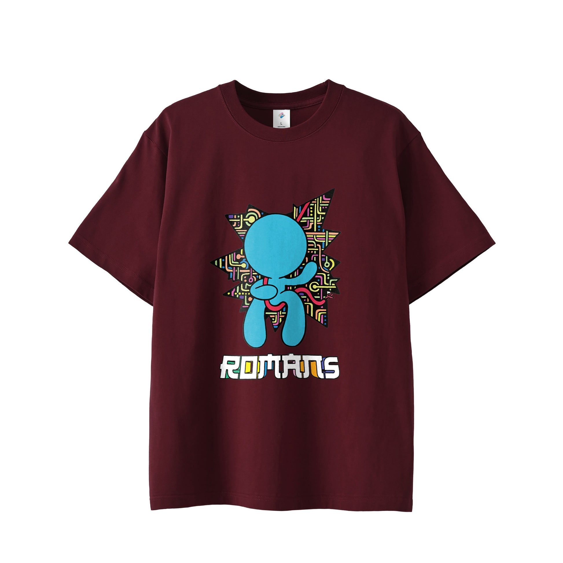 【Tシャツ】テクノロジー×ロスト・イン・フェイス burgundy image