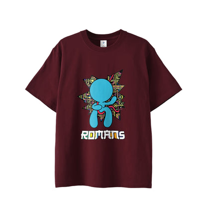【Tシャツ】テクノロジー×ロスト・イン・フェイス burgundy image