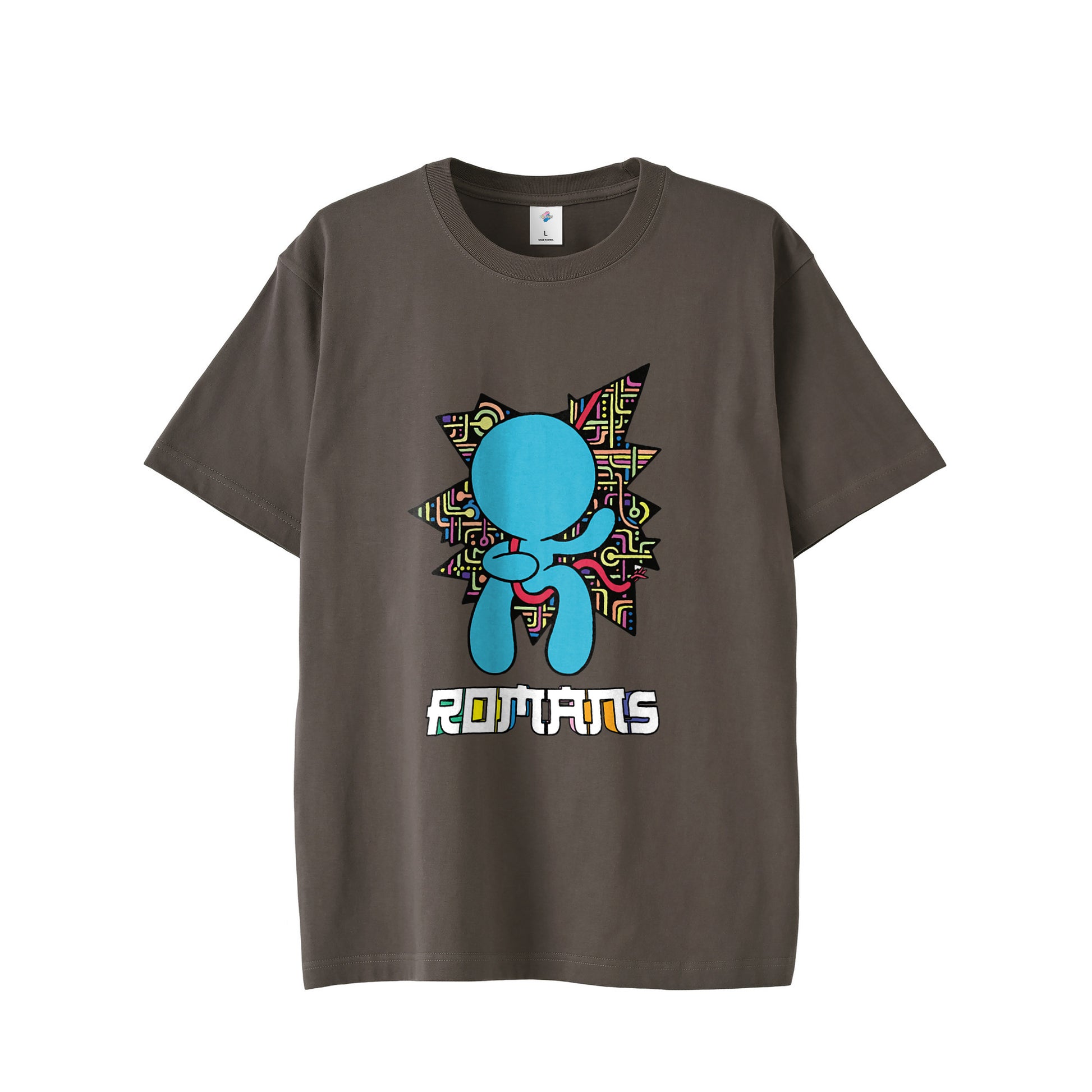 【Tシャツ】テクノロジー×ロスト・イン・フェイス charcoal image