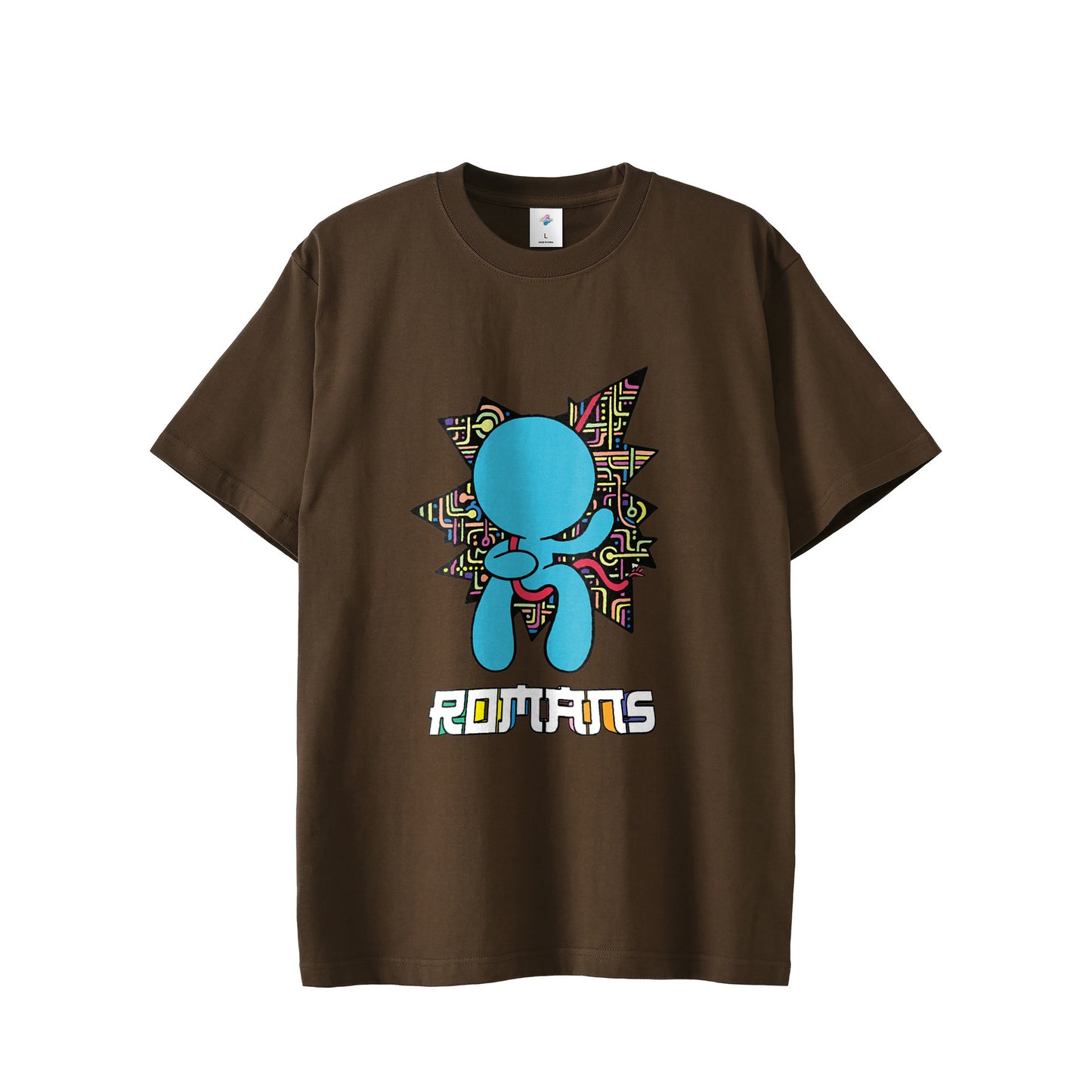 【Tシャツ】テクノロジー×ロスト・イン・フェイス dark-brown image