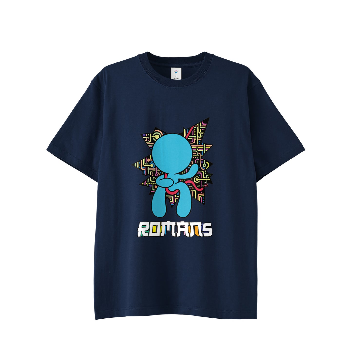 【Tシャツ】テクノロジー×ロスト・イン・フェイス indigo image