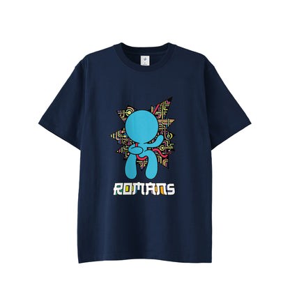 【Tシャツ】テクノロジー×ロスト・イン・フェイス indigo image