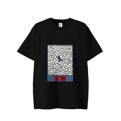 【Tシャツ】意識（前） black image