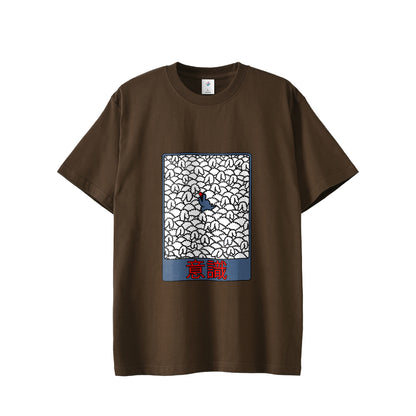 【Tシャツ】意識（前） dark-brown image